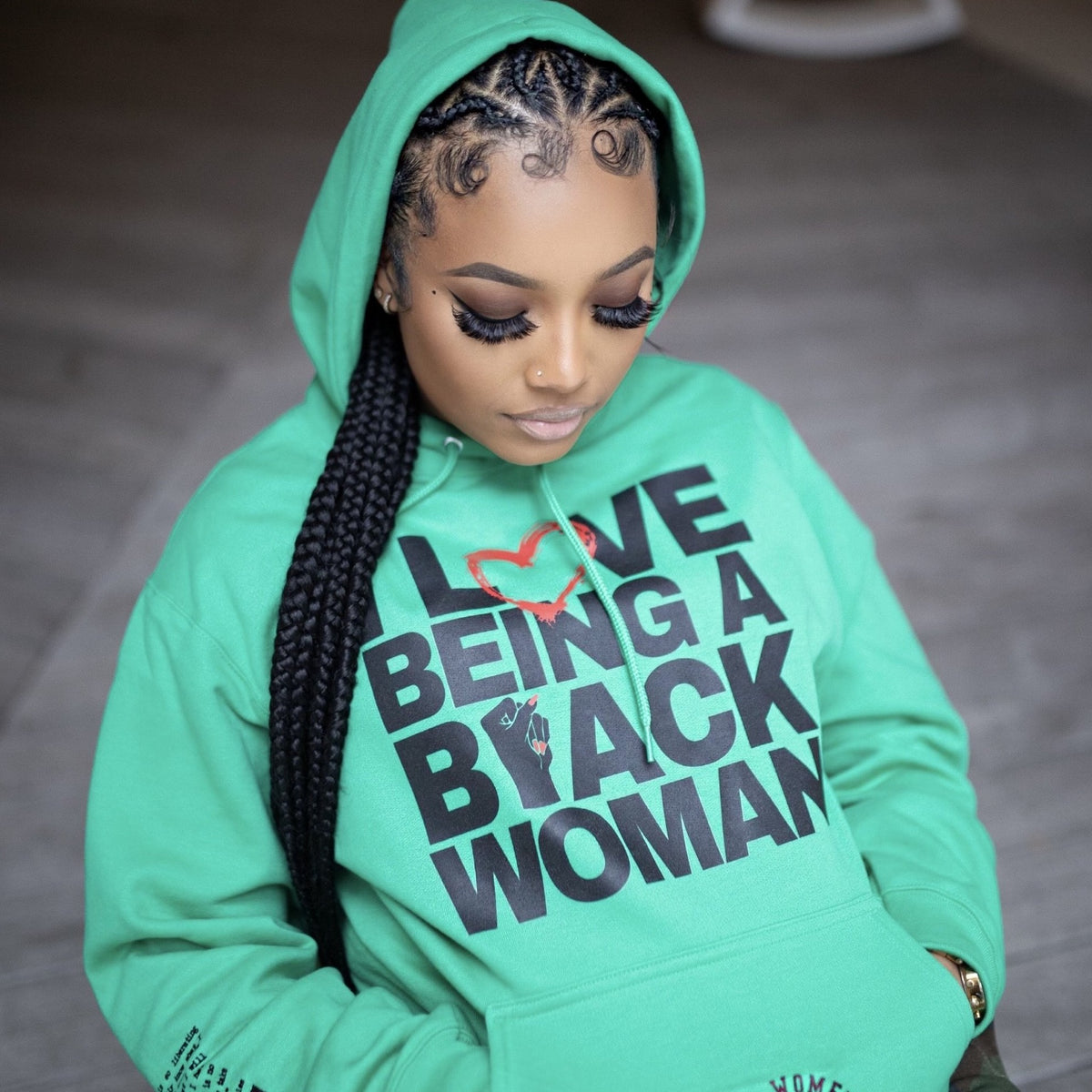 I Love Being a Black Woman Hoodie (Unisex)