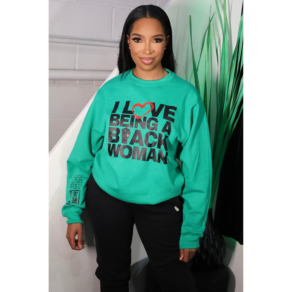 I Love Being a Black Woman Crewneck (Unisex)